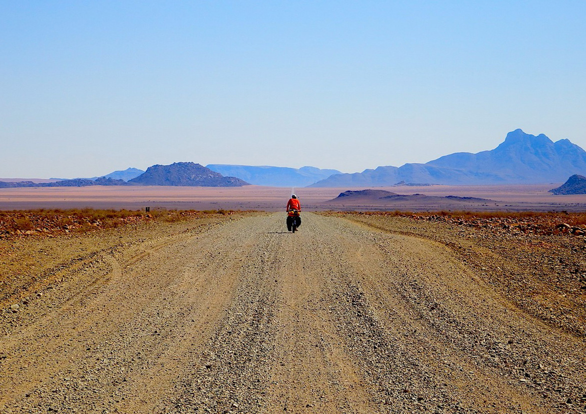 at the desert in Namibia